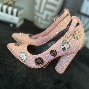 Pink Glitter Heels